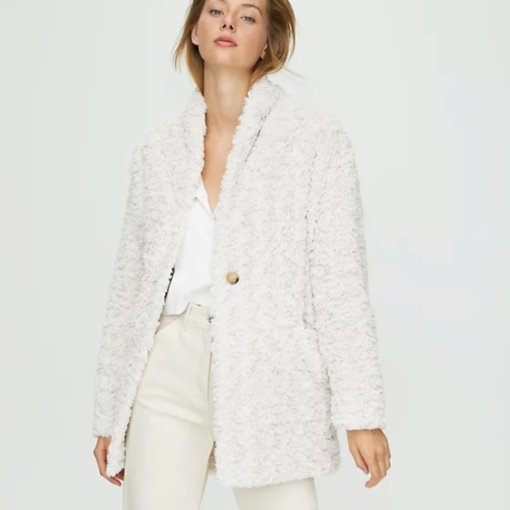 Wilfred Free Plush Jacket Cozy plush jacket